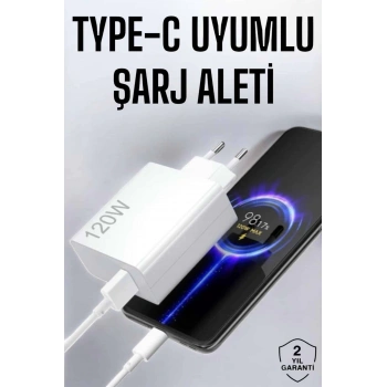 Mey İthalat® Type-C 120W Şarj Aleti Hızlı Şarj Turbo
