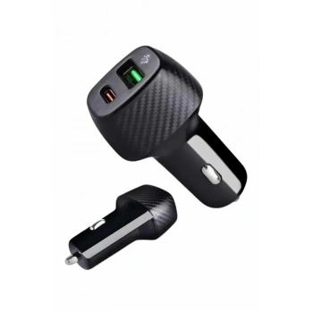 Mey İthalat® Type-C Girişli Araba Çakmaklık Şarj Cihazı 38W Oto Çakmaklık