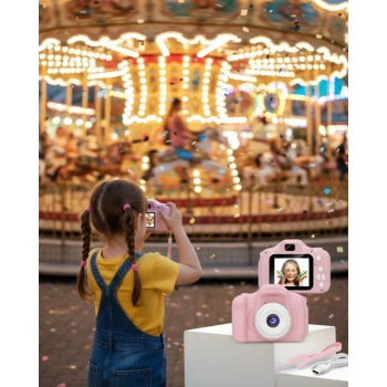 Mey İthalat® USB Bağlantılı Mini HD Kamera Video Fotoğraf Çekimli Şarj Edilebilir