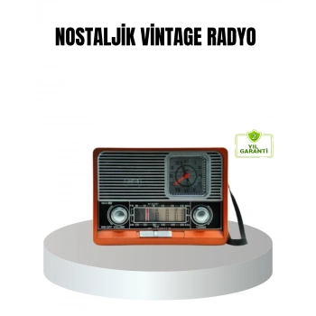 Mey İthalat® Vintage Radyo – Nostaljik Tasarım ve Modern Teknoloji Bir Arada