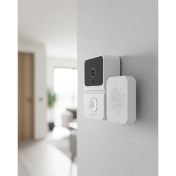 Mey İthalat® WiFi Akıllı Kapı Zili Kamera Gece Görüşlü Çift Yönlü Sesli