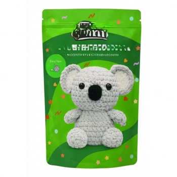 Mey İthalat® Yeni Başlayanlar İçin Koala Amigurumi Örgü Kiti