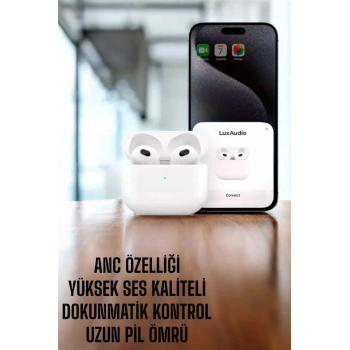Mey İthalat® Yeni Nesil Bluetooth Kulaklık ANC Özelliği Yüksek Ses Kaliteli