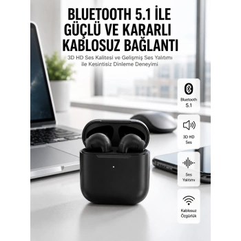 Mey İthalat® Yeni Nesil Bluetooth Kulaklık İOS Android Uyumlu HD Ses Performansı