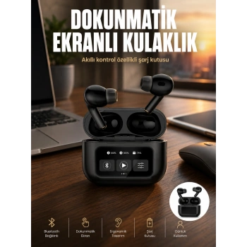 Mey İthalat® Yeni Nesil Pro Ekranlı Bluetooth Kulaklık 5.0 Bluetooth Yeni Nesil