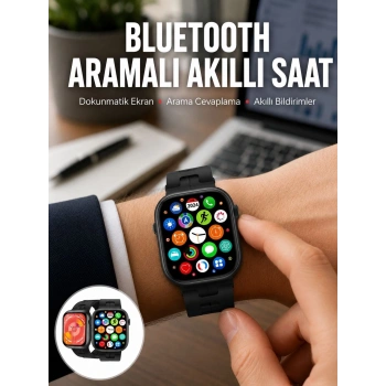 Mey İthalat® Yeni Seri Akıllı Saat Amoled Ekran Yüksek Çözünürlüklü 41 mm Kasa