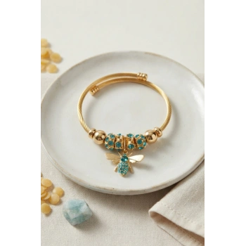 Mey İthalat® Yeşil Arı Model Charmlı Bileklik