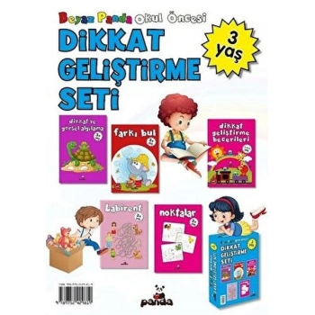 Okul Öncesi 3 Yaş Dikkat Geliştirme Seti (5 Kitap)