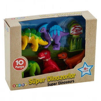 Ouatoo Süper Dinazor Seti 10 Parça