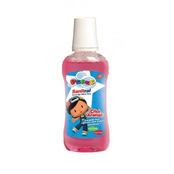 Pepee Ağız Bakım Suyu 250 ml - Çilek Aromalı