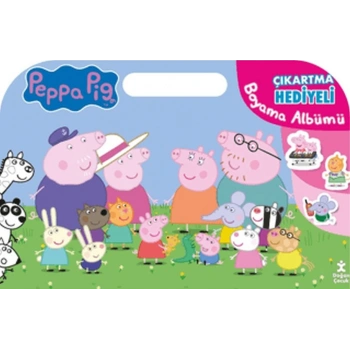 Peppa Pig Çıkartma Hediyeli Boyama Albümü