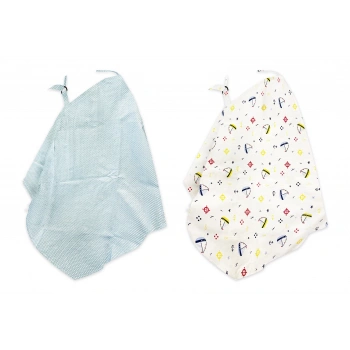Pierre Cardin 2li Emzirme Örtüsü - Mavi
