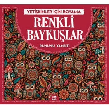 Renkli Baykuşlar & Yetişkinler için Boyama
