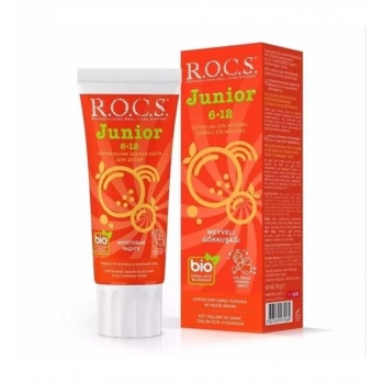 Rocs Junior Meyveli Gökkuşağı 6-12 Yaş Florürsüz Diş Macunu 74 ml