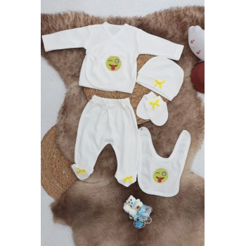 Sema Baby 5 Parça Hastane Çıkışı Zıbın Seti 0-3 Ay