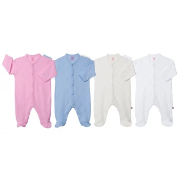 Sevi Bebe Jakarlı Patikli Pijama Tulum