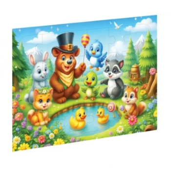 Sevimli Hayvanlar Ahşap Puzzle