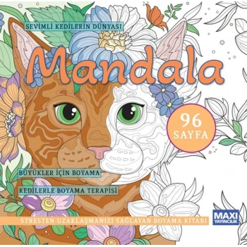 Sevimli Kedilerin Dünyası Mandala