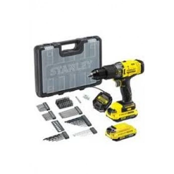 Stanley SCD718D2A 18V 2.0 Ah V20 Çift Akülü Darbeli Matkap Kiti