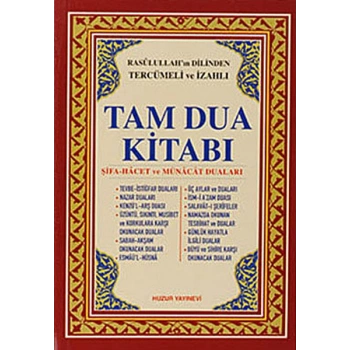 Tam Dua Kitabı Ciltli (Kod 018)