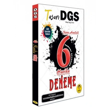 Tasarı Dgs Konu Analizli 6 Harika Çözümlü Deneme