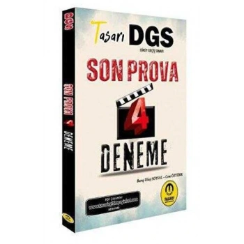 Tasarı Eğitim Yayınları DGS Son Prova 4 Çözümlü Deneme