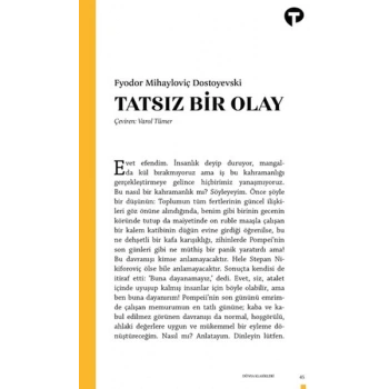 Tatsız Bir Olay
