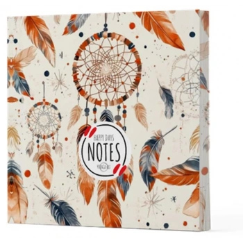 Tüy 5 - Çizgisiz Yan Boyamalı Defter