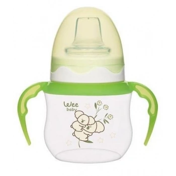 Wee Baby Akıtmaz Kulplu PP Bardak 125 ml - Yeşil