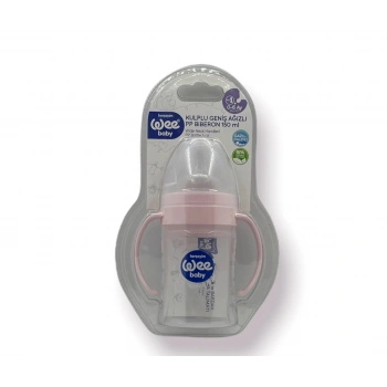 Wee Baby Kulplu PP Biberon 150 ML - Pembe