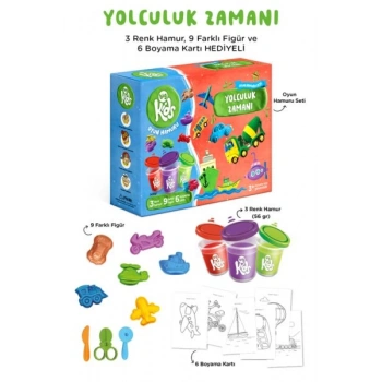 Yolculuk Zamanı Oyun Hamuru Seti (18 Parça - 352 Gr)