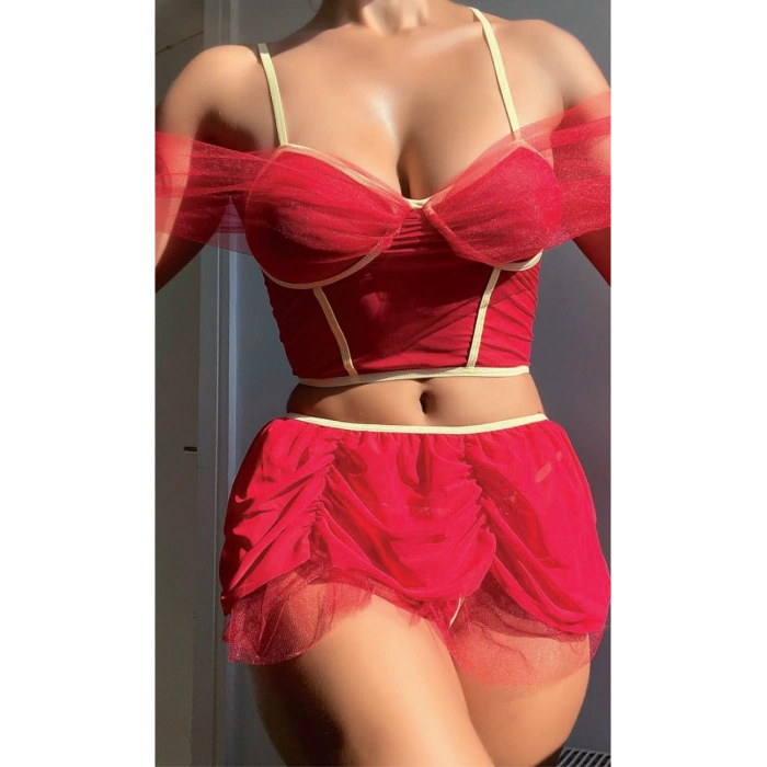 Arias Closet Mini Etekli Fantezi Bustiyerli Takım