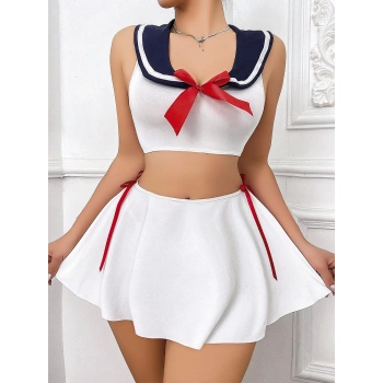 Arias Closet Beyaz Etekli Fantezi Denizci Kız Kostümü