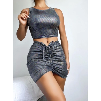 Arias Closet Büzgü Etekli Fantezi Elbise Takım