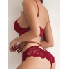Arias Closet Özel Bölgesi Açık Seksi Bustiyerli Sütyen Külot Takım