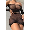 Arias Closet Siyah File Taşlı Fantezi Vücut Çorabı