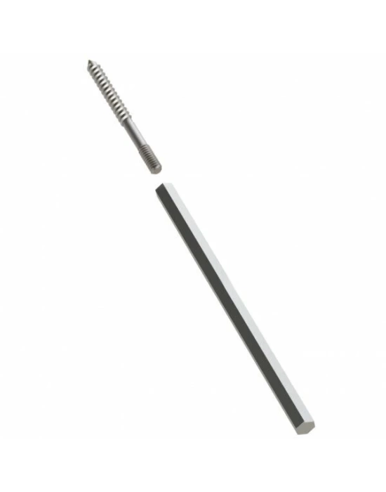 ALTI KÖŞE GİZLİ RAF TAŞIYICI (Ø10X145MM)