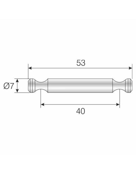 FORTEFİX Ø7MM YATAY MİL 40MM