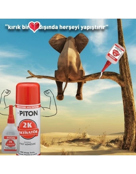 PİTON 2K HIZLI YAPIŞTIRICI 400ML