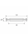 FORTEFİX Ø7MM YATAY MİL 40MM