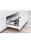 Samet Smart Box 40 KG 18/500 MM Bordürsüz Gri Çekmece Rayı 127140263