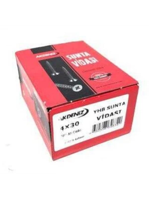 4X30 Sunta Vidası Çinko (500 adet)