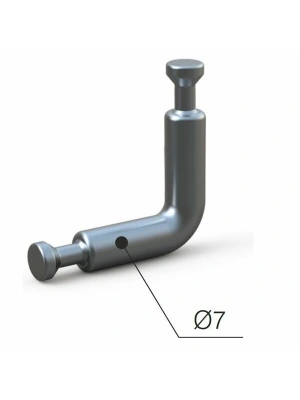 90° MSFİX MİLİ (18MM PANEL İÇİN)