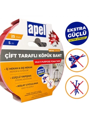 APEL Çift Taraflı Köpük Bant