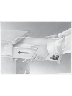 Hettich Quadro - Tek Açılım Pimli  Çekmece Ray