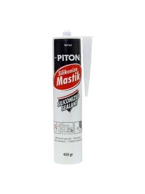 PİTON 450GR SİLİKONİZE MASTİK BEYAZ