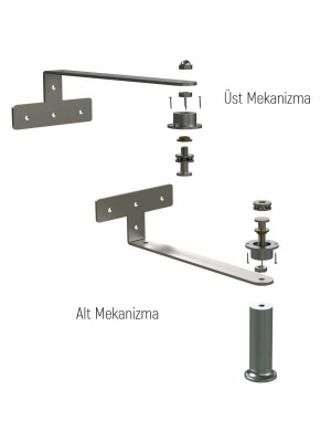 RULMANLI 360° DÖNER DOLAP MEKANİZMASI