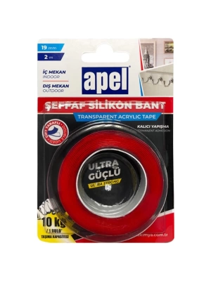 Şeffaf Silikon Bant 19 mm x 2 m