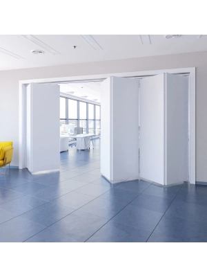 SKS 100-2A Zamak Makaralı  İki Kapaklı Katlanır Kapı Mekanizması