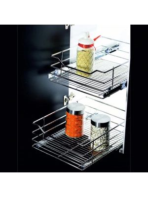 Teleskopik Mutfak Kiler Dolap İçi Çekmece Modül